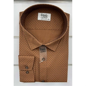 Koszula męska w delikatne wzorki krój regular produkt Turecki  3XL-6XL