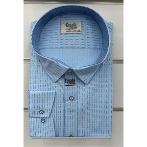 Koszula męska w delikatne wzorki krój regular produkt Turecki  3XL-6XL