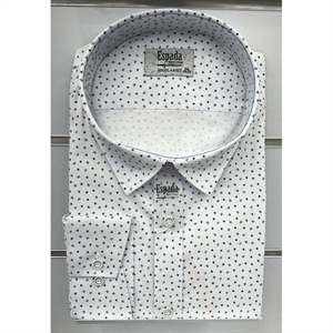 Koszula męska w delikatne wzorki krój regular produkt Turecki  3XL-6XL