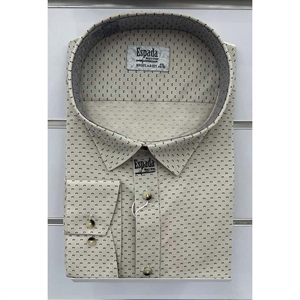 Koszula męska w delikatne wzorki krój regular produkt Turecki  3XL-6XL