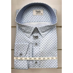 Koszula męska w delikatne wzorki krój regular produkt Turecki  3XL-6XL