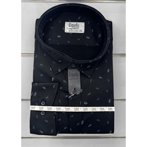 Koszula męska w delikatne wzorki krój regular produkt Turecki  3XL-6XL