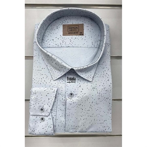 Koszula męska w delikatne wzorki krój regular produkt Turecki  3XL-6XL