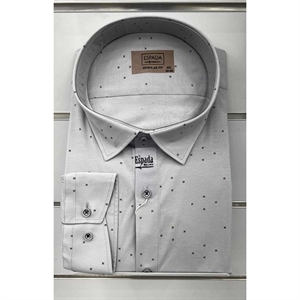 Koszula męska w delikatne wzorki krój regular produkt Turecki  3XL-6XL