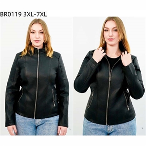 Kurtka skórzana damska Big Size  3XL-7XL