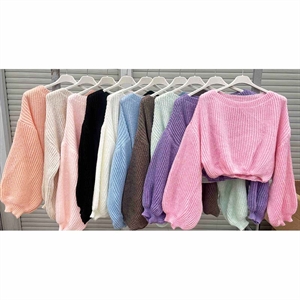 Sweter damski okrągły