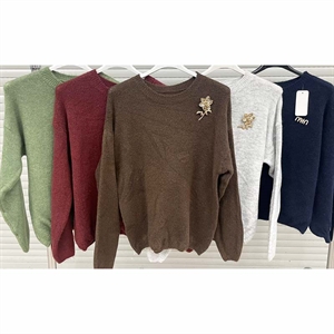 Sweter damski okrągły