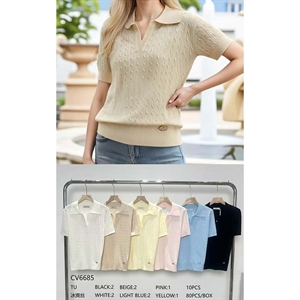 Sweter damski z krótkim rękawem