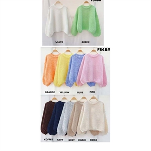 Sweter damski okrągły