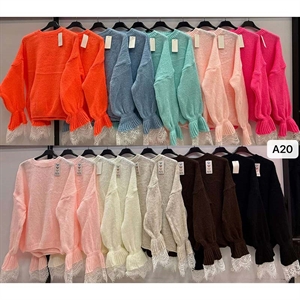 Sweter damski okrągły - Produkt Włoski