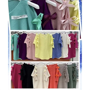 Sweter damski z krótkim rękawem - Produkt Włoski