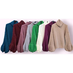 Sweter damski z golfem - Produkt Włoski