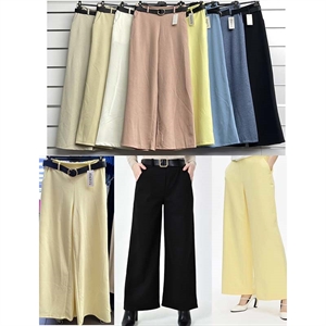 Spodnie szerokie nogawki damskie produkt Włoski