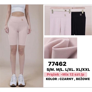 Legginsy krótkie prążek  S/M-XL/2XL