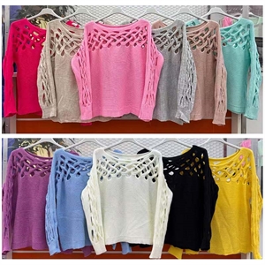 Sweter damski okrągły