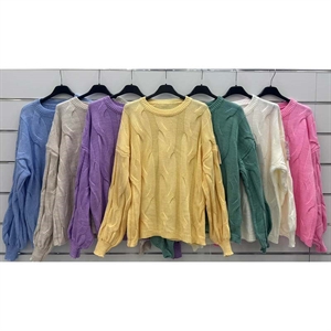 Sweter damski okrągły