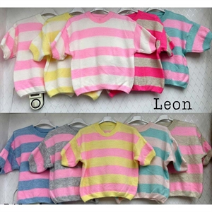 Sweter damski z krótkim rękawem