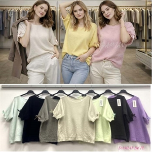 Sweter damski z krótkim rękawem