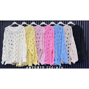 Sweter damski okrągły