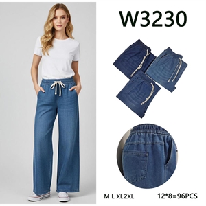 Spodnie szerokie nogawki damskie  M-2XL