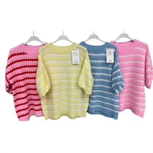 Sweter damski z krótkim rękawem