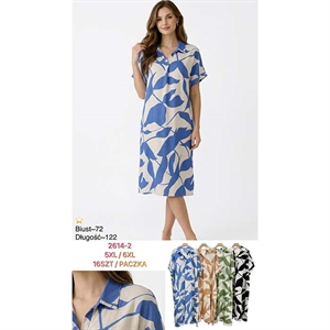 Sukienka koszulowa damska Big Size  5XL/6XL