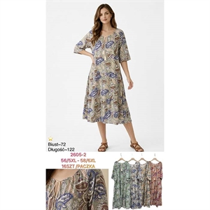 Sukienka damska Big Size  56/5XL-58/6XL