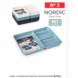 Talerz nordycki 3-komorowy