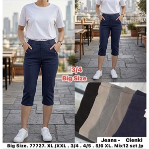 Legginsy krótkie damskie Big Size  XL/2XL-5/6XL