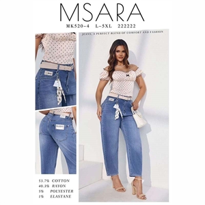 Jeansy damskie Msara  L-5XL