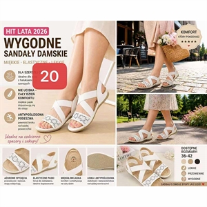 Płaskie sandały  36-42