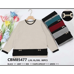 Sweter damski okrągły  L/XL-XL/2XL