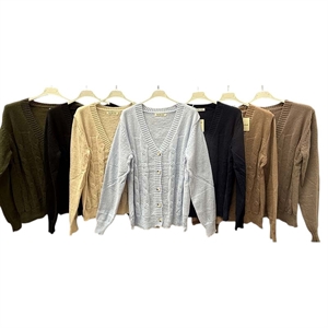 Sweter damski zapinany na guziki - Produkt Włoski