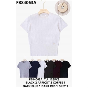 Sweter damski z krótkim rękawem