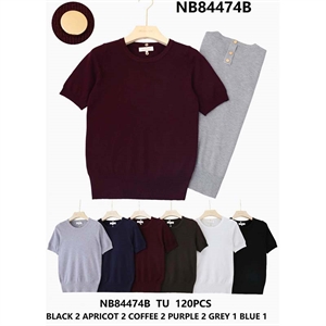 Sweter damski z krótkim rękawem