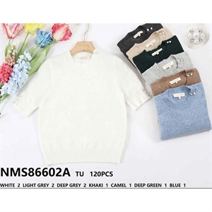 Sweter damski z krótkim rękawem