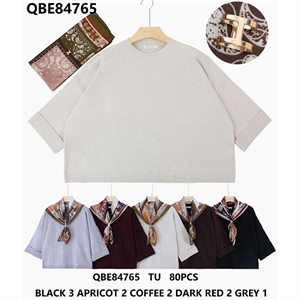 Sweter damski okrągły