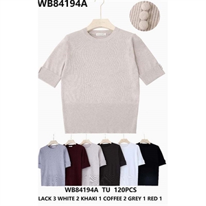 Sweter damski z krótkim rękawem