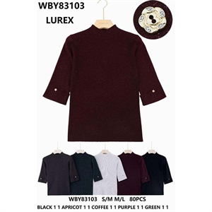 Sweter damski z krótkim rękawem  S/M-M/L