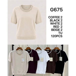 Sweter damski z krótkim rękawem