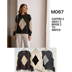 Sweter damski okrągły