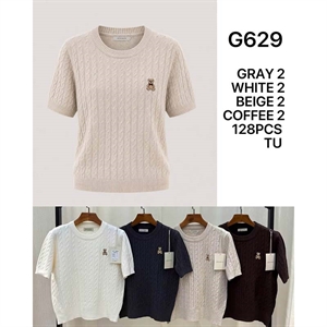 Sweter damski z krótkim rękawem