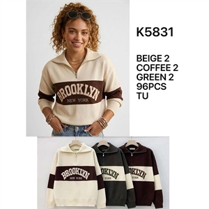Sweter damski z kołnierzykiem