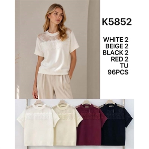 Sweter damski z krótkim rękawem