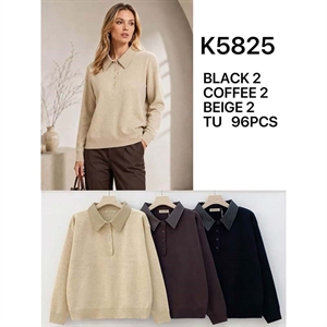 Sweter damski z kołnierzykiem
