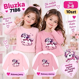 Bluzka dziewczęca  3-8 lat