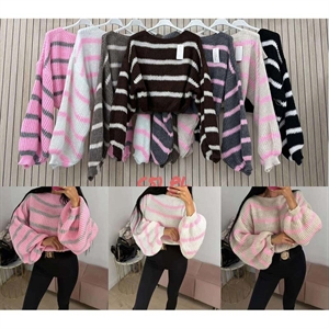 Sweter damski okrągły
