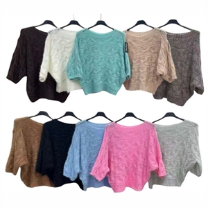 Sweter damski okrągły