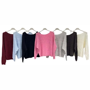 Sweter damski okrągły
