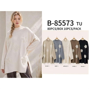 Sweter damski z golfem